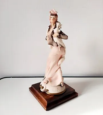 Buy Vintage Signed B Merli Capodimonte Porcelain Figurine Of Lady With White Stole   • 18£