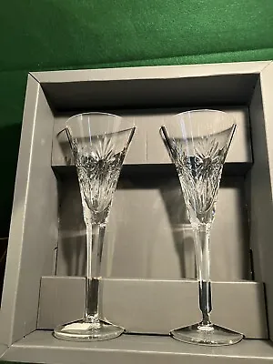 Buy Waterford Crystal Millennium Collection Toast Of The Year 2000 Flutes HEALTH NIB • 56.89£