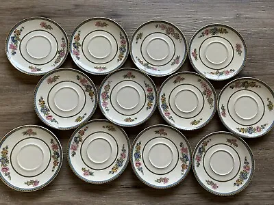 Buy Haviland Limoges Finest French Ivory China Porcelain Saucer Plate Set Of 12 • 48.25£