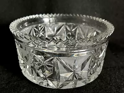 Buy Vintage Cut Glass Crystal Bowl 7  • 76.20£
