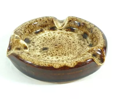 Buy Vintage Brown White Ashtray Fosters Pottery Redruth Cornwall England 3.75  Dia • 10.38£