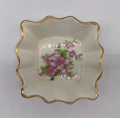 Buy HM Sutherland China Porcelain Square Trinket Dish Vintage Made In England • 7.56£