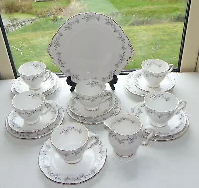 Buy Royal Stafford Bone China Bluebells 19Pc Cups Saucers Plates 1960s • 25£
