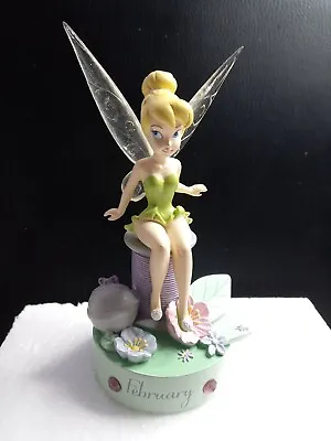 Buy Walt Disney Widdop TINKERBELL Fairy Birthday Gift Birthstone Figurine - FEBRUARY • 19.95£