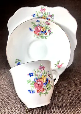 Buy Early Vintage Colclough Cup Saucer & Tea Plate Bone China Trio • 7£