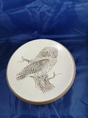 Buy PURBECK POTTERY 22 Cm Owl Pattern Bowl - Studio Pottery  With Label  Free P&p • 10£