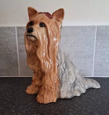 Buy Large * Beswick * Yorkshire Terrier (2377) Yorkie Dog Figurine (10.5  Tall) Vgc • 16.95£