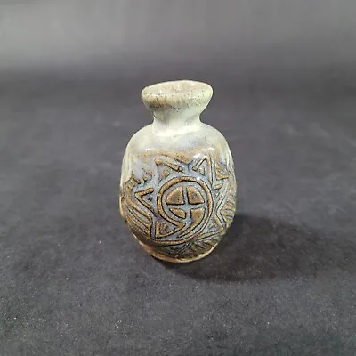 Buy Vintage Miniature California Art Pottery Vase Embossed Design 2.5  Tall • 24.05£