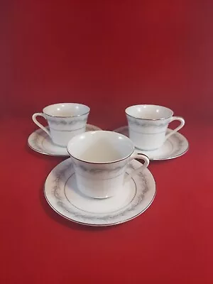 Buy Style House Fine China Duchess Pattern 3 Footed Tea Cup & Saucers 3  Pine Cones. • 32.17£