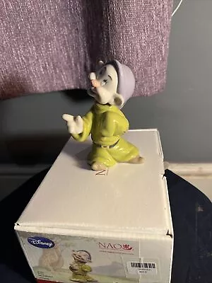 Buy Nao By Lladro Porcelain Disney Figurine Snow White & The Seven Dwarfs Dopey 1813 • 75£
