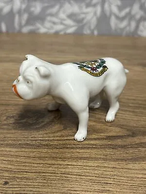 Buy Crested Ware China Bull Dog Rare Grimsby  • 25.50£