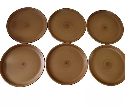 Buy 6 X Purbeck Pottery Toast Brown Dinner Plates 10.25 /26cm Spares/Replacements • 54£