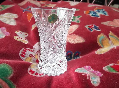 Buy Elegant Clear Tyrone Crystal Glass Vase Sparkle Cut Design Uv Good Glow 4  • 7£