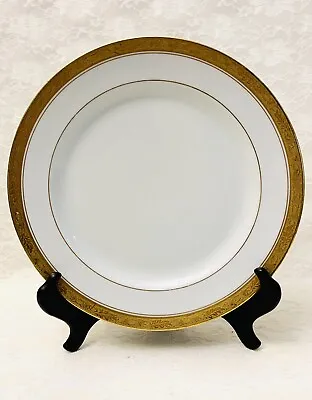 Buy Haviland France Antique Gold Rimmed Plate Marked “Acorn” 9 1/2” White • 5.15£