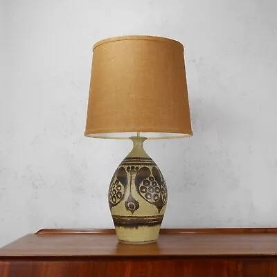 Buy Large Vintage Mid Century Studio Pottery Table Lamp Robert Tarling Stoneware • 155£