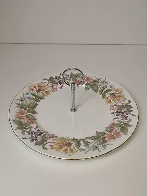 Buy Vintage Plate Cake Stand Paragon Floral Country Lane Pattern Bone China • 8.90£