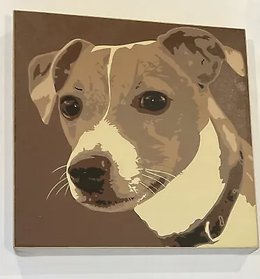 Buy Jack Russell Print On Canvas By Emily Burrowes 11x11 Inches • 10£