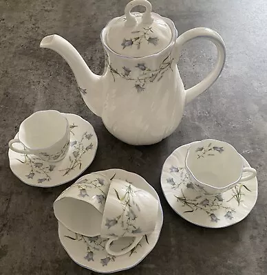 Buy Vintage Queens Bone China Harebell Flowers Design Tea/ Coffee Set • 55£