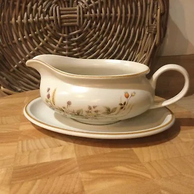 Buy Marks And Spencer Stoneware Harvest Gravy/ Sauce Boat And Saucer VGC • 3.50£