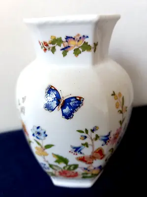 Buy Aynsley Flower Cottage Garden Bud Vase Hexagonal English Bone China • 3.95£
