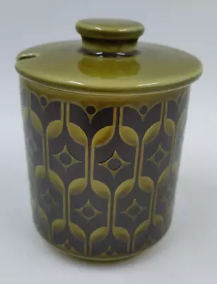 Buy Hornsea Pottery Heirloom Green Jam Mustard Preserve Pot  4  Height • 4.99£