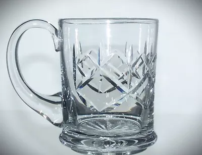 Buy Signed THOMAS WEBB Lead Crystal Cut Glass Half Pint Tankard - 10.5cm • 10£