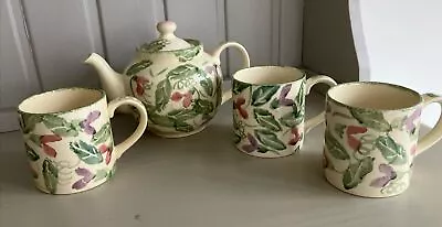 Buy National Trust Teapot Three Mugs Sweet Pea Anita Harris Poole Pottery • 25£