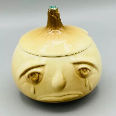 Buy Vintage Sylvac Onion Crying Face Pot No. 5126 10.5cm Small *CHIPPED* • 9.95£