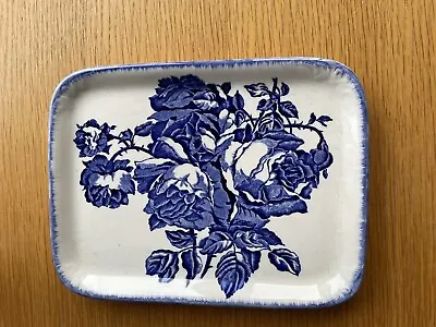 Buy Vintage Blakeney Staffordshire Blue & White Ironstone Rect Serving Plate 21cm X • 17.50£