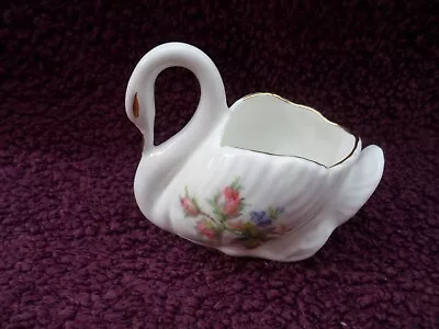 Buy Royal Albert English Bone China Moss Rose Pattern Swan Posy, Excellent Condition • 6.99£