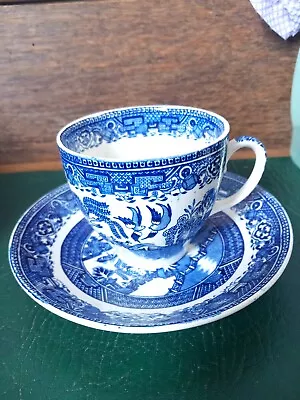 Buy Vintage Washington Old Willow Cup And Saucer • 3£