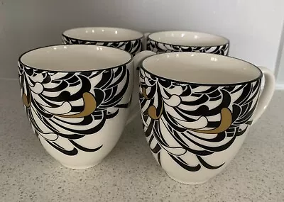 Buy Denby Monsoon Chrysanthemum - 4 X Tea / Coffee Mugs Excellent Condition • 35£