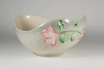 Buy  Large Art Deco Shorter And Son Ribbed Bowl With Floral Design • 39.50£