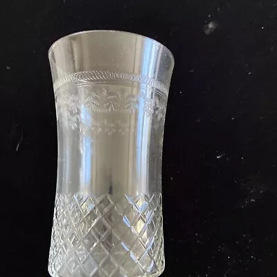 Buy Antique Cut And Etched Glass Tumbler Tiny Perfect 11 Cm Tall Perfect • 28£
