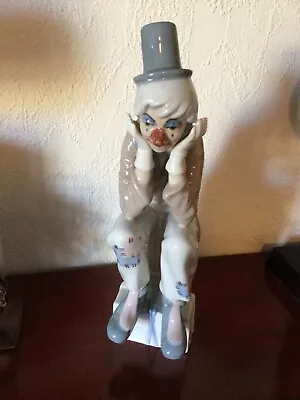 Buy Jolly Smiley Clown Figurine By CasAdes Of Spain- In Style Of Lladro • 8.99£