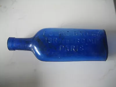 Buy Vintage Pulmo Bailly French Blue Glass Bottle • 4.95£