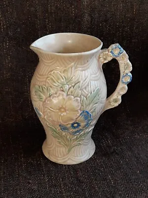 Buy Vintage Arthur Wood Wildflower Art Deco 1930s  Pottery Jug Pitcher Vase 8” Tall • 15£