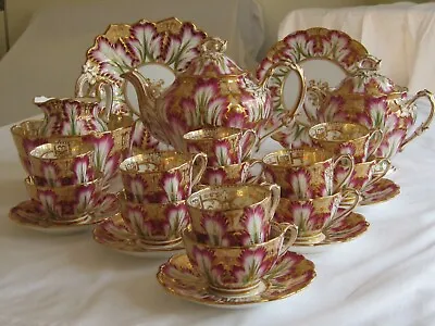 Buy Antique John Ridgway Porcelain Tea Set No 5/1730 Circa 1850's Poss Free Delivery • 3,950£