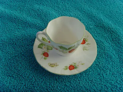 Buy Queens Rosina Bone China Virginia Strawberry Cup And Saucer • 12£