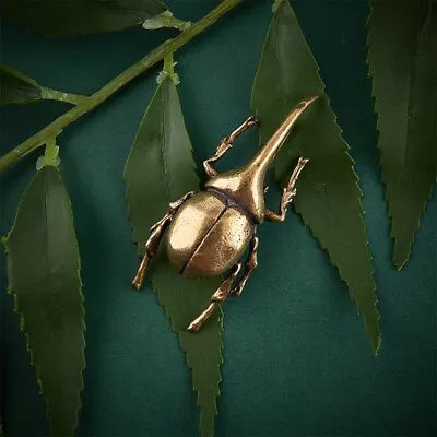 Buy Brass Insect Figurine Miniature Bugs Tea Pet Ornament Copper Beetle Statue J ZDP • 6.30£
