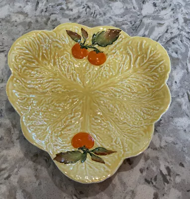 Buy Vintage Carlton Ware Yellow Triangle Serving Plate/ Dish With Leaves And Fruit • 5£