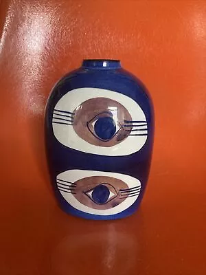Buy Vintage Scandinavian Pottery Vase  Eye Royal Copenhagen Aluminia Faience Tenera • 119.99£