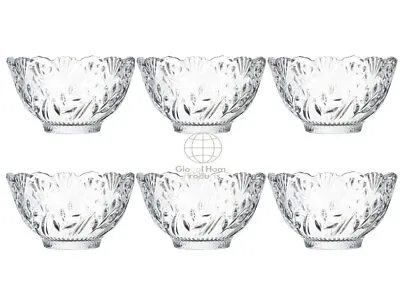 Buy Vintage Set Of 6 Small Bowls Glass Dishes Dessert Serving Ramadan Gift • 19.99£