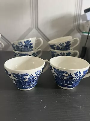Buy Willow Woods Ware Vintage Tea Cup & Sauce Blue/White • 15£