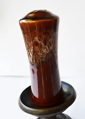 Buy Kernewek Or Fosters Pottery Cornwall - Mottled Brown Pepper Shaker With Stopper • 3.49£