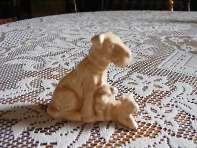 Buy Vintage Sylvac ? Terrier Mother And Two Pups Ornament No. 717 • 7.50£