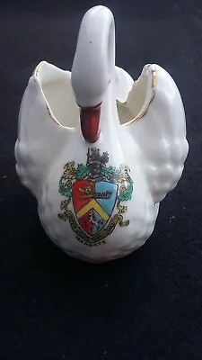 Buy 1920's Gemma Crested China Swan Margate • 10£