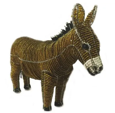 Buy Donkey Model ~ Hand Crafted Beaded Ornament Gift ~ BEADWORX • 14.99£