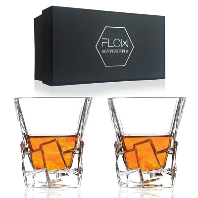 Buy Iceberg Whiskey Glasses Set Of 2 Home Bar Gift Scotch Bourbon G&T Tumblers BOXED • 14.95£