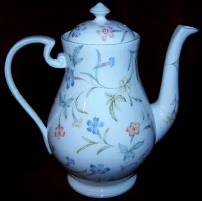 Buy Hard To Find Aynsley Fine English Bone China Forever 9  Tall Coffee/Tea Pot &Lid • 66.15£